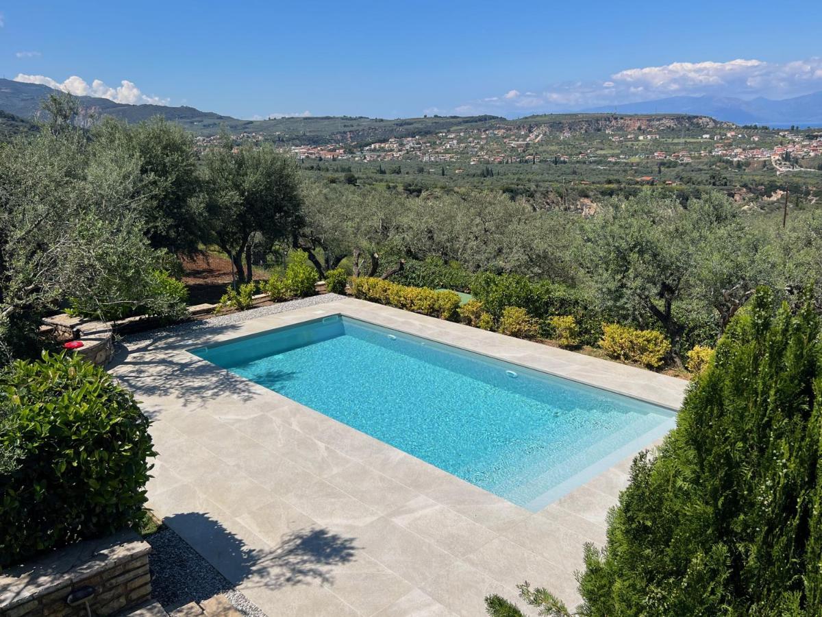 Ampelos Hillside Villa Akrata Exterior foto