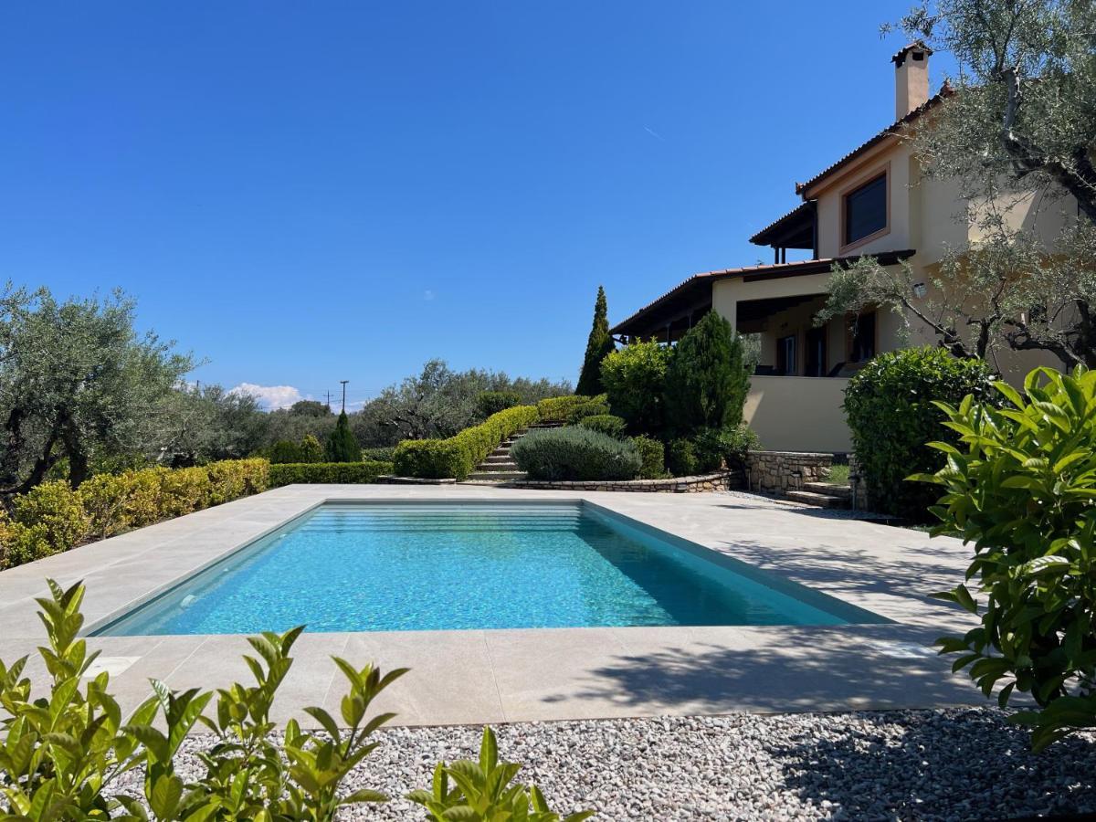 Ampelos Hillside Villa Akrata Exterior foto